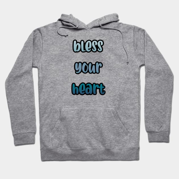 Bless Your Heart — Black Outline Hoodie by IrieSouth